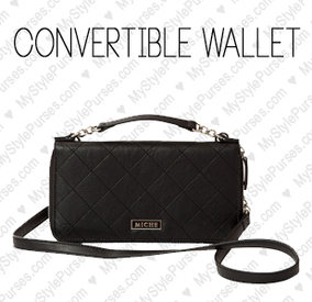 Miche Black Convertible Wallet available at MyStylePurses.com