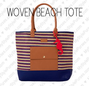 Miche Woven Beach Tote Bag available at MyStylePurses.com