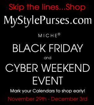 Skip the lines - Shop Miche Black Friday 2013 and Cyber Weekend Sales at MyStylePurses.com